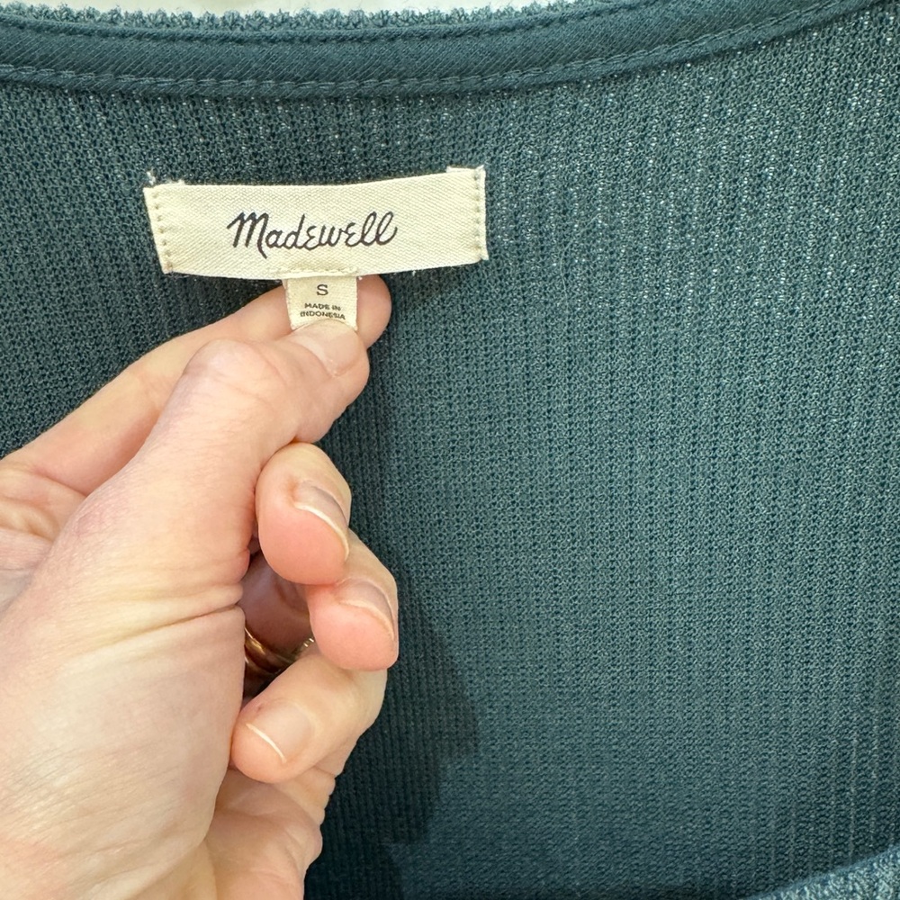 Ottoman Rib Square-Neck Top - Picture 5 of 6
